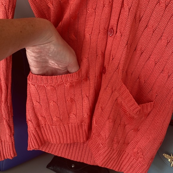 Ralph Lauren Black label silk button down sweater - Picture 3 of 12